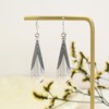 Weviway Vintage Style Teardrop Dangle Earrings, Silver-Plated, Beaded Crown Design