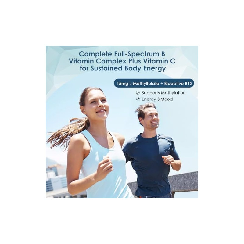 Methylated Advanced Multivitamin | High‑Absorption Active B‑Vitamins, 5‑MTHF Folate B9,