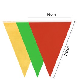 20M/66ft Bunting Banner, 52pcs Multicolor Fabric Triangle Banners Outdoor Pennant Garland Flags for Birthday, Baby Shower, Wedding, Indoor Party Decoration