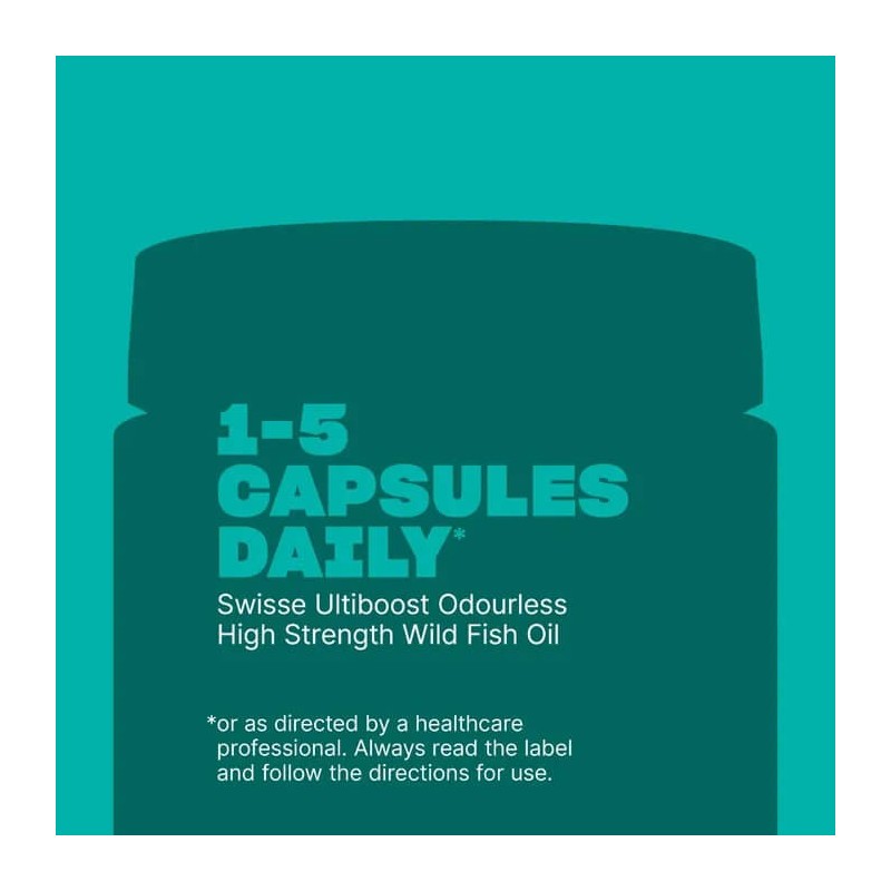 Swisse Ultiboost Odourless High Strength Wild Fish Oil 1500mg 400