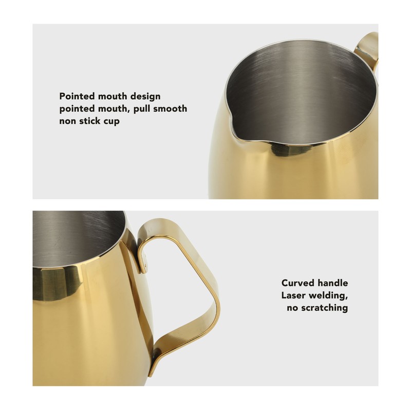 Coffee Milk Cup Stainless Steel Milk Frothing Pitcher Cappuccino Latte