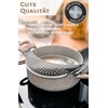 Menz Pasta Strainer Diameter 26 cm Stainless Steel Extra Flat