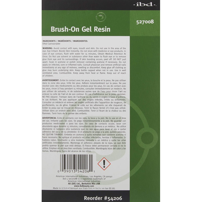 IBD Ibd 5 Second Brush-on Gel Resin - Net Wt.