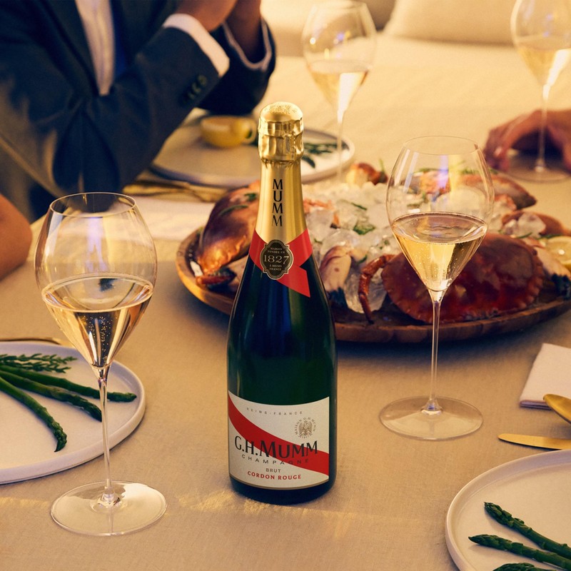 G.H. Mumm Champagne Cordon Rouge, vol 12%, 75CL, Pinot Noir,
