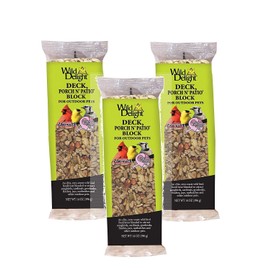 Wild Delight 3 Pack of Deck Porch N' Patio Blocks, 14 Ounces Each