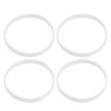 FLEXMAN Pack of 4 Rubber O Ring Seal, White Rubber