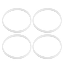 FLEXMAN Pack of 4 Rubber O Ring Seal, White Rubber Seal, O Ring Seal Replacement Parts, Round Seal, Juicer Mixer for NN100, NN100A, NN101, NN10130, NN102