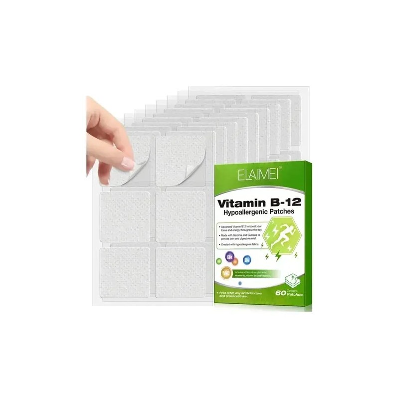 Parches De Vitamina B12 Vitaminas Energía+ Enfoque Bienestar