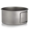 LIXADA Titanium Bowl with Folding Handles Dinner Food Container for