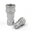 AKSPARE 1/4" NPT ISO 7241-B Hydraulic Quick Disconnect Coupling/Coupler Set