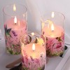 Girimax Pink Hummingbird Glass LED Candles with Remote, Flickering Flameless
