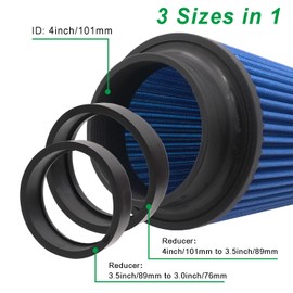 RIAYOOE 4 inch Cone Intake Filter for Engine Cold Air Inlet 76mm 89mm 101mm Performance Filters Universal for Racing Sport