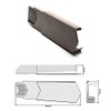 Manthorpe Dry Verge Left Hand Brown - Gable/Apex Roof Tile