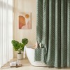 Siiluminisoy Extra Long Sage Green Boho Shower Curtain with Tassel,