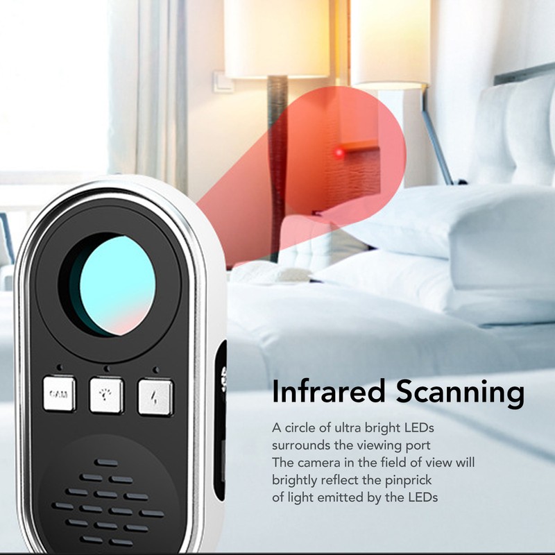 Camera Detector Vibration Alarm Prevent Theft Portable LED Mini Camera