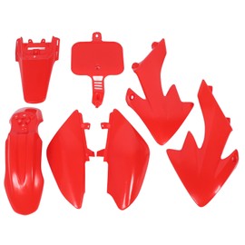 Motorcycle Fairing Body Work Kit Plastic Body Wrap Complete Splash Guard Set for CRF50 XR50 50cc to 160CC Red