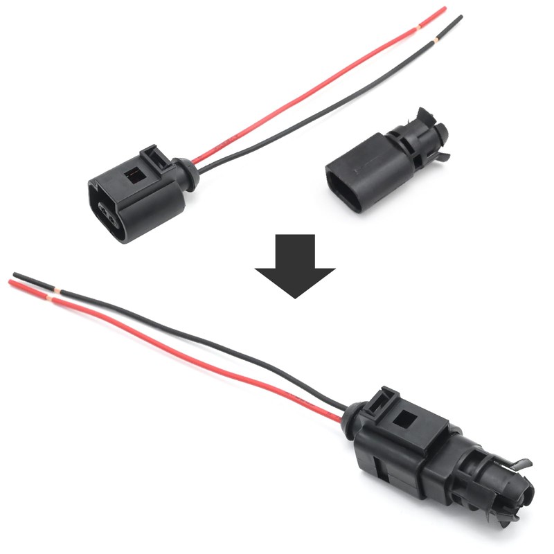 JUUDDENPARTS 1J0919379A Outside Air Temperature Sensor & Plug Ambient Sensor