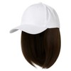 WDOPEN- Wig baseball cap,Adjustable detachable wig hat,Wig one piece cap.There
