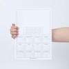 Pack of 10 Calendar 2025 Planner UK A4 Blanks White
