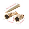 Mini Metal Binoculars 3x25 Lightweight Binocular with Built-in Foldable Handle