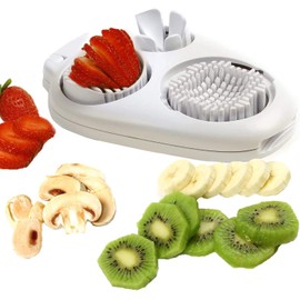 ProLeo Egg Slicer, 3 in 1 Stainless Steel Mushroom Slicer Cuts Clean and Accurate, Kitchen Tools for Cutting Eggs