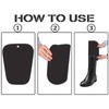 Erioctry 2 Pairs(4 Sheets) Boot Shaper Form Inserts Pads Black