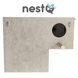 Gould 20cm (L) x 13cm x 13cm (Base) x 16 (H) Wooden Nest for Exotic Diamonds with Splash Material and Fountain Pen, Goat Hair, Mandarins, Bibs, Tri-Colour, Isabethita from Japan