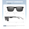 Missfive 2 Pack Light Bifocal Sun Reading Glasses for Men,