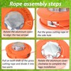 SilverChry Grass Trimmer Head Aluminium Line Head with M10 Left