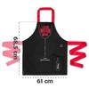 diVinto Woman Cooking Apron with Stopper and Pockets, BBQ apron,