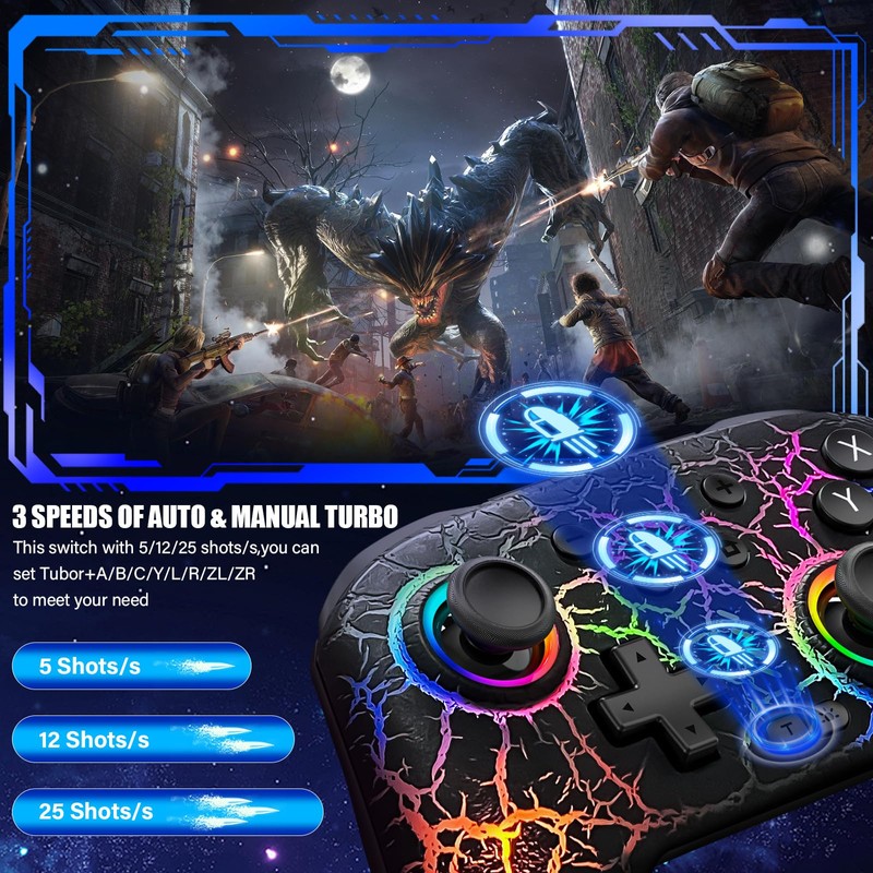 Switch Controller, Wireless Switch Pro Controller for Switch/Switch Lite/Switch OLED,