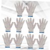 Operitacx 10pcs Wearproof Cotton Yarn Gloves Durable Protective Gloves for