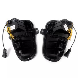 GearUp 1Pair Fog Lights Compatible With KIA Rio 2020 2019 2018 Front Bumper Fog Lamp 4 Eyes LED DRL Wire Switch