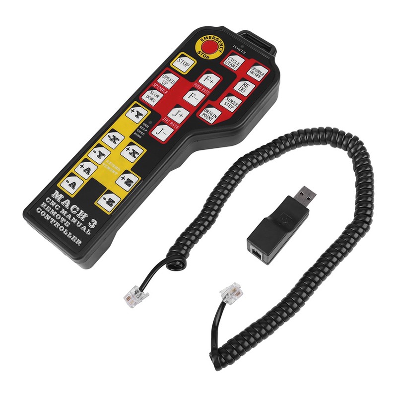 CNC Engraving Machine Manual Controller USB Connector 4-axle Control for