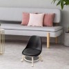 generic Silla Con Asiento De Ruedas Taburete De Pedicura Negro