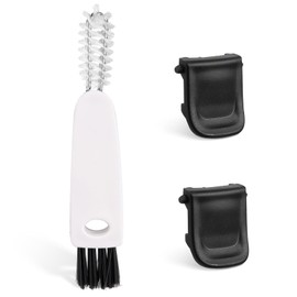 PEUTIER 2pcs Clip for Gatorade GX Bottle with 3-in-1 Cup Lid Cleaning Brush, Replacement Water Bottle Lid Clasp Bottle Mouth Fastener to Fasten The Lid Accessories Compatible with Gatorade GX