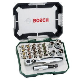 BOSCH 2607017322 Ratchet Screwdriver Bit Set 26 Piece