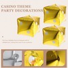 Totority 10pcs Jumbo Dice Balloons Aluminum Foil Cube Balloons for