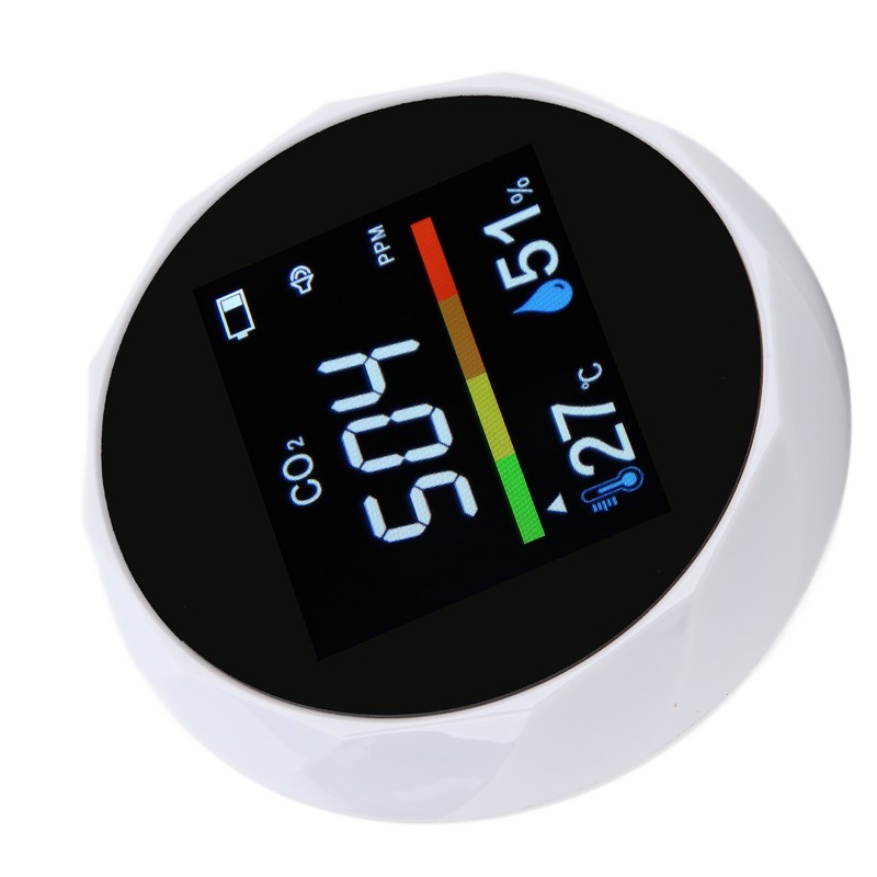 CO2 Monitor Carbon Dioxide Temperature Humidity 3 in 1 Portable