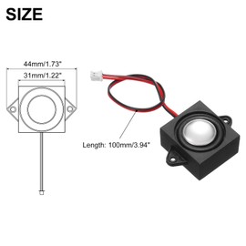 sourcing map 1Pcs Speaker 3 Watt 8 Ohm Mini Speaker Micro Speaker with JST-PH2.0 Interface for Small Electronic Projects Advertising Machines LCD TV Monitors