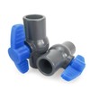 XIFOWE (2 PCS) 1/2 inch PVC Ball Valve Slip (Socket),