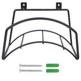 BLOSTM Wall Mounted Garden Hose Hanger - Solid Steel Hose Pipe Holder Wall Mounted with Fittings Included, Weather Resistant Hosepipe Holder for Wall Storage, Sturdy Garden Hose Holder Kit