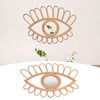 Rattan Eye Wall Mirror Hand Woven Innovative Art Dressing Makeup