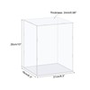 sourcing map Acrylic Display Case Box Clear Dustproof Protection Showcase