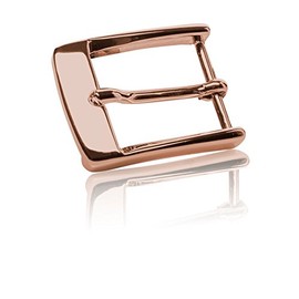Buckle Rose Gold Polished 30 mm Metal Belt Buckle – Buckle Florence – Buckle for belts 3 cm Wide – Rose Gold Polished