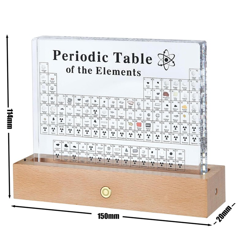 Real Periodic Table of Elements,Acrylic Periodic Table Decor,83 Real Elements