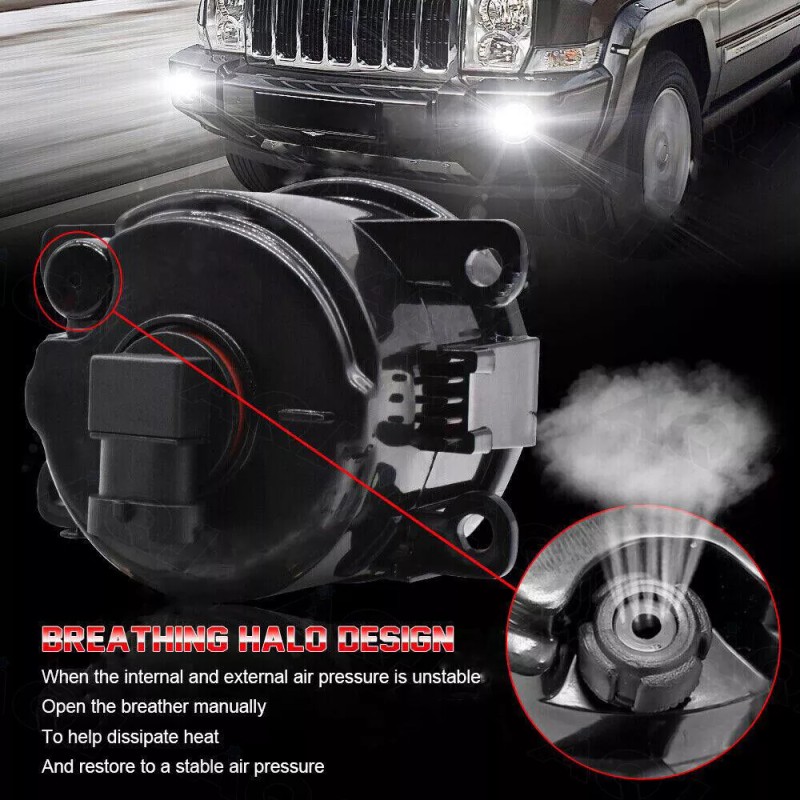 AQJ FOR 2012-2015 HONDA PILOT CLEAR LENS DRIVING FOG LIGHTS
