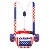 Patriotic Fanny Packs 4th of July Beverage Beer Belt Set