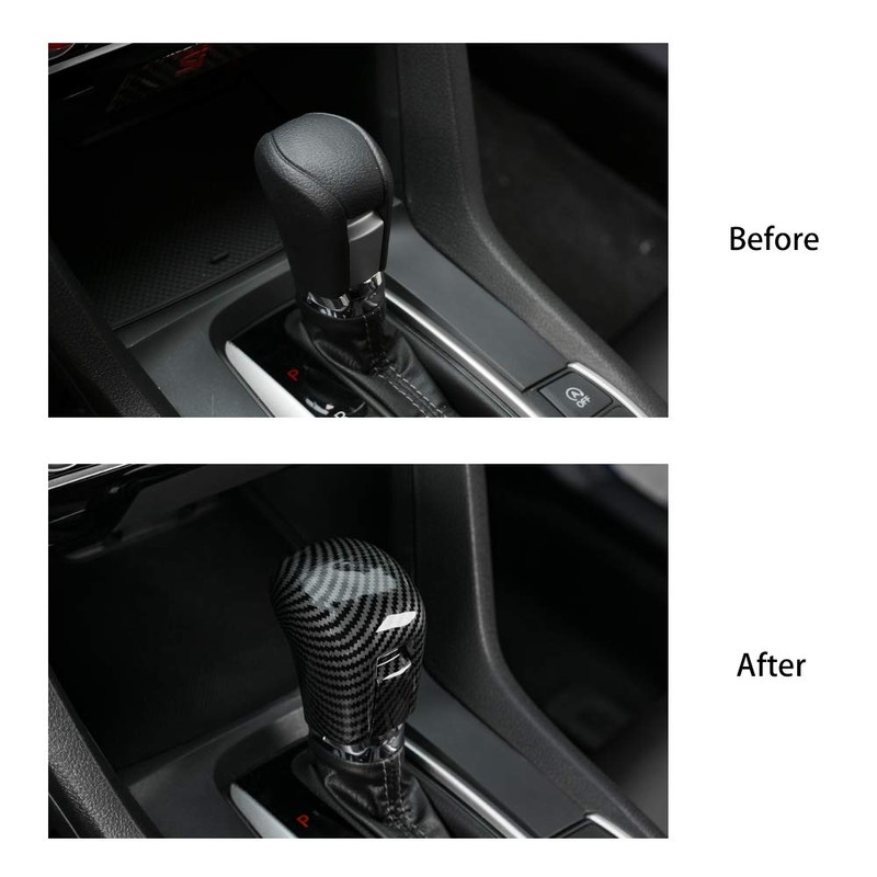 Thenice for 10th Gen Civic Gear Shifting Knob Cover CVT