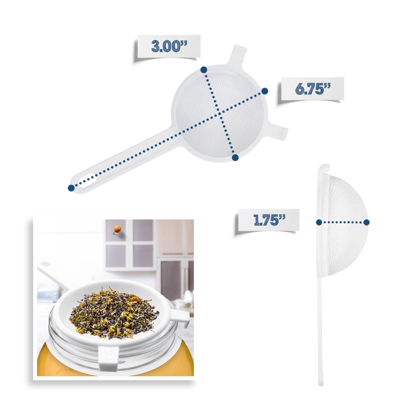 Nylon Mesh Gallon Strainers – 2 Pack – 3.75 Inch